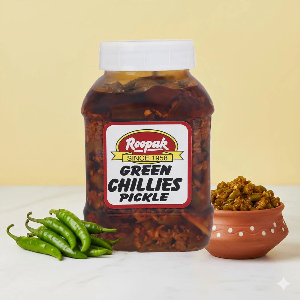 Green Chilli Pickle (Hari Mirch Ka Achar)