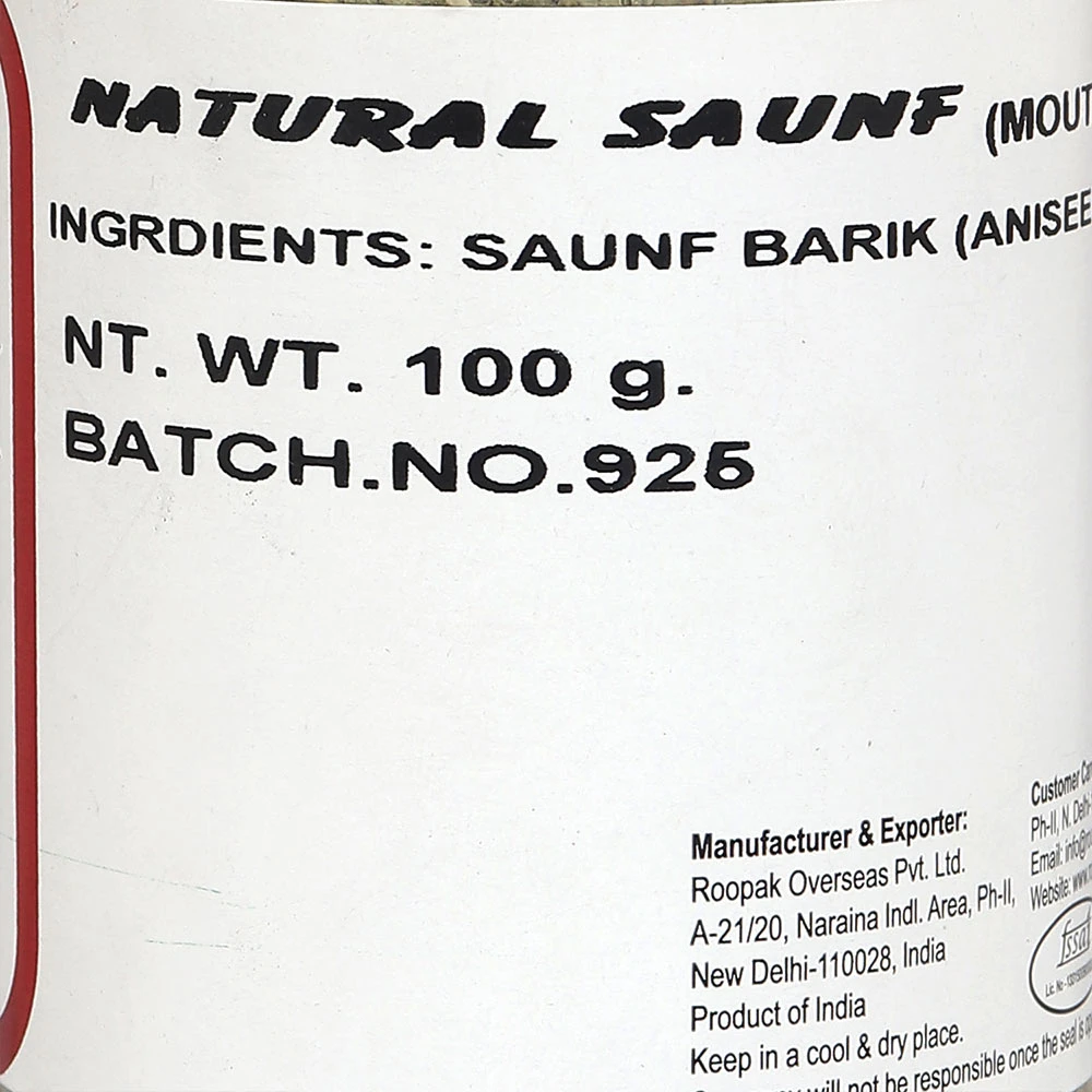 Natural Saunf