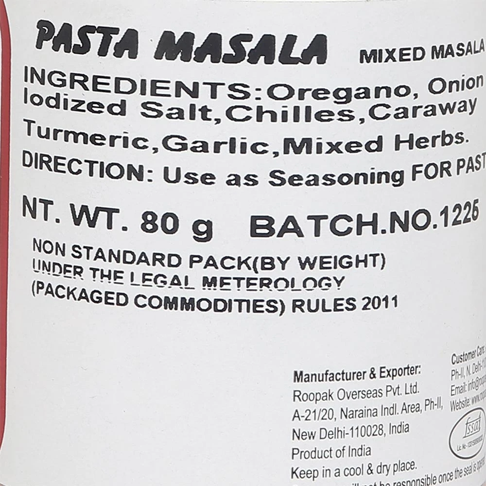 Pasta Masala