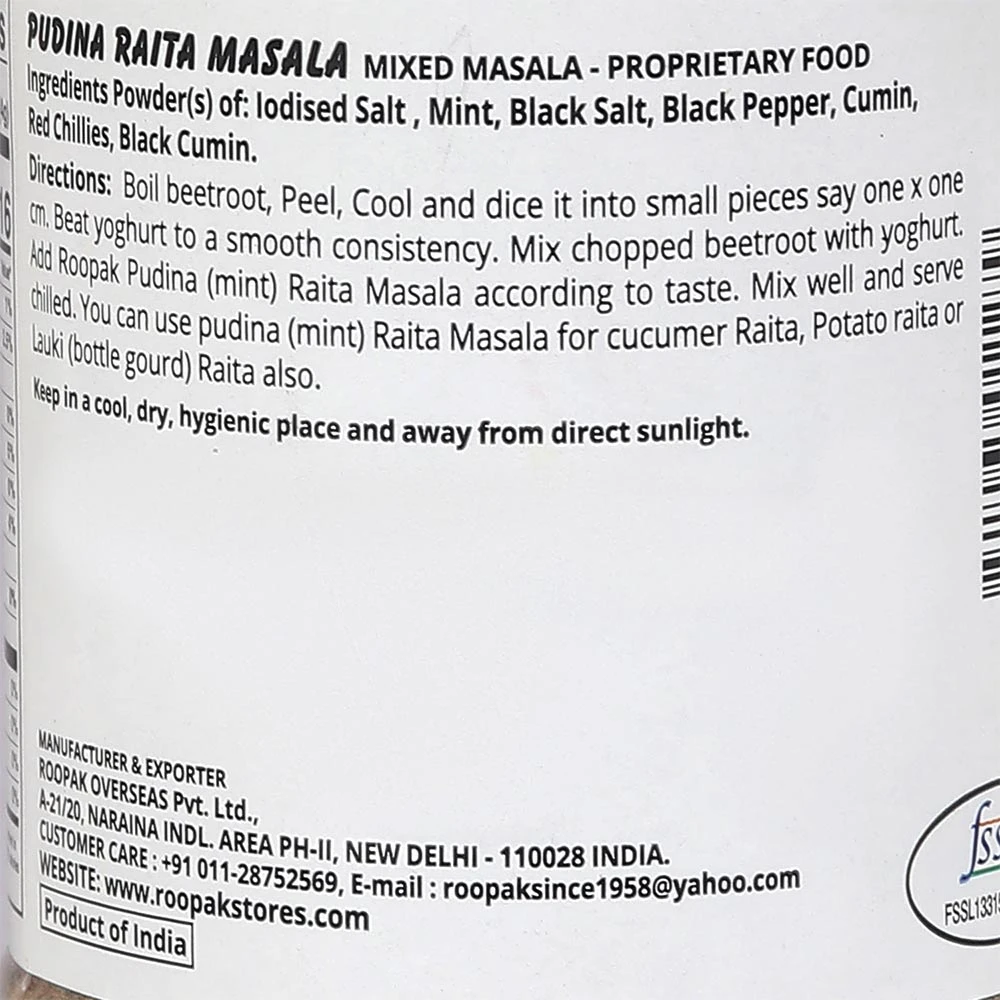 Pudina Raita Masala